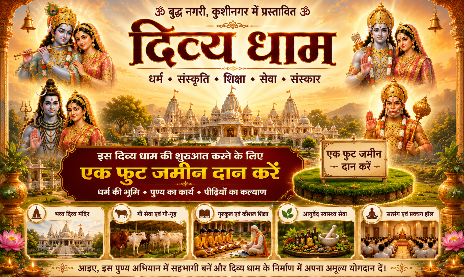 एक फुट ज़मीन दान करें